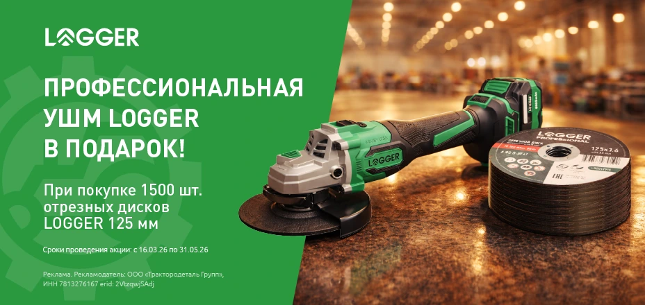 Профессиональный УШМ LOGGER в подарок