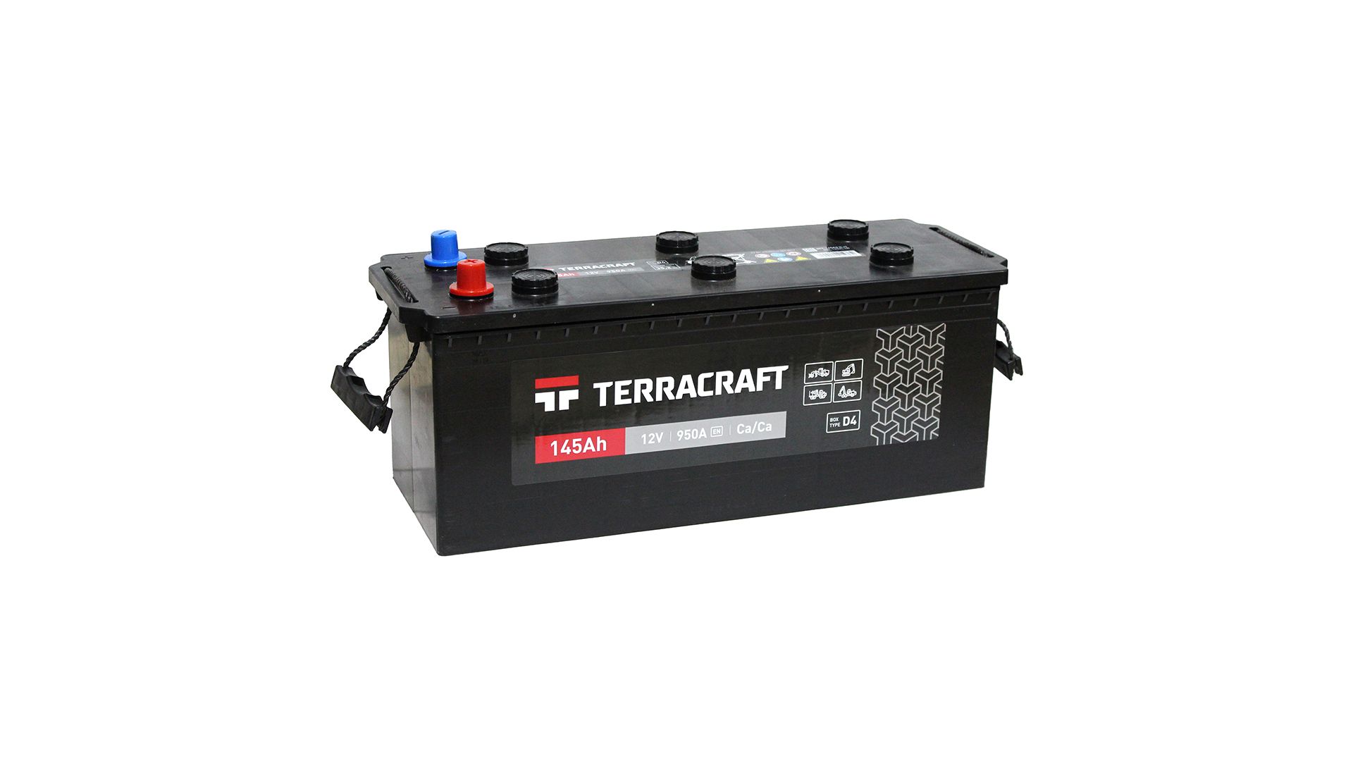 6CT-145(R+) LOGGER/TERRACRAFT Аккумулятор 12V 145Ah 950A  полярность 4  прямая (конус) TERRACRAFT