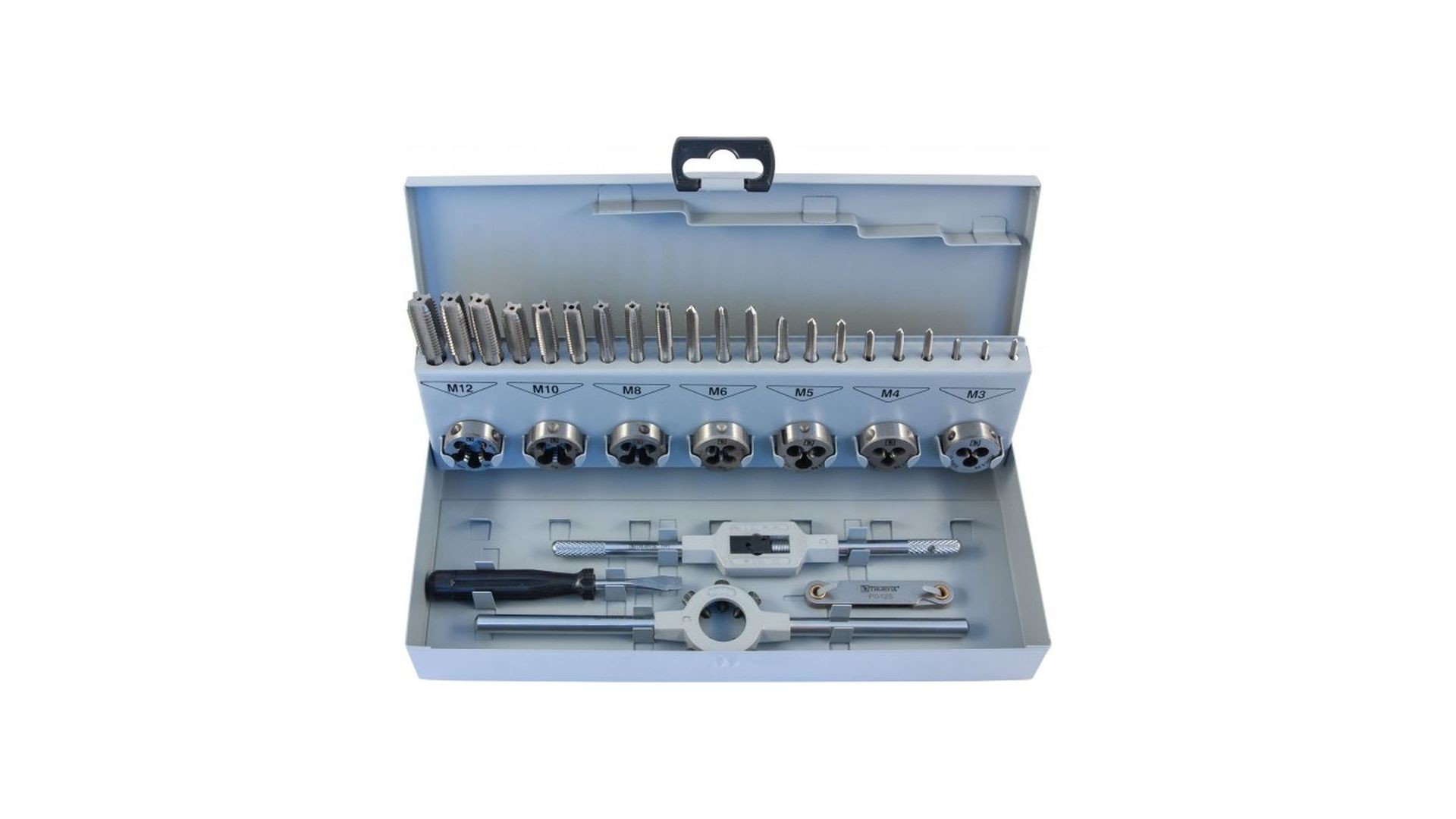 052887 Набор метчиков и плашек М3-М12, 32 предмета, MTDS32 Thorvik