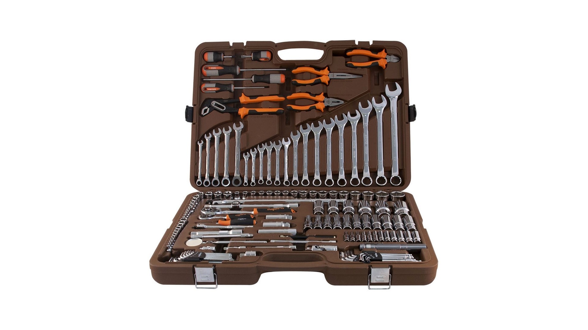 055462 Набор инструмента универсальный 1/4", 1/2" и 3/8" 141 предмет, OMT141S Ombra