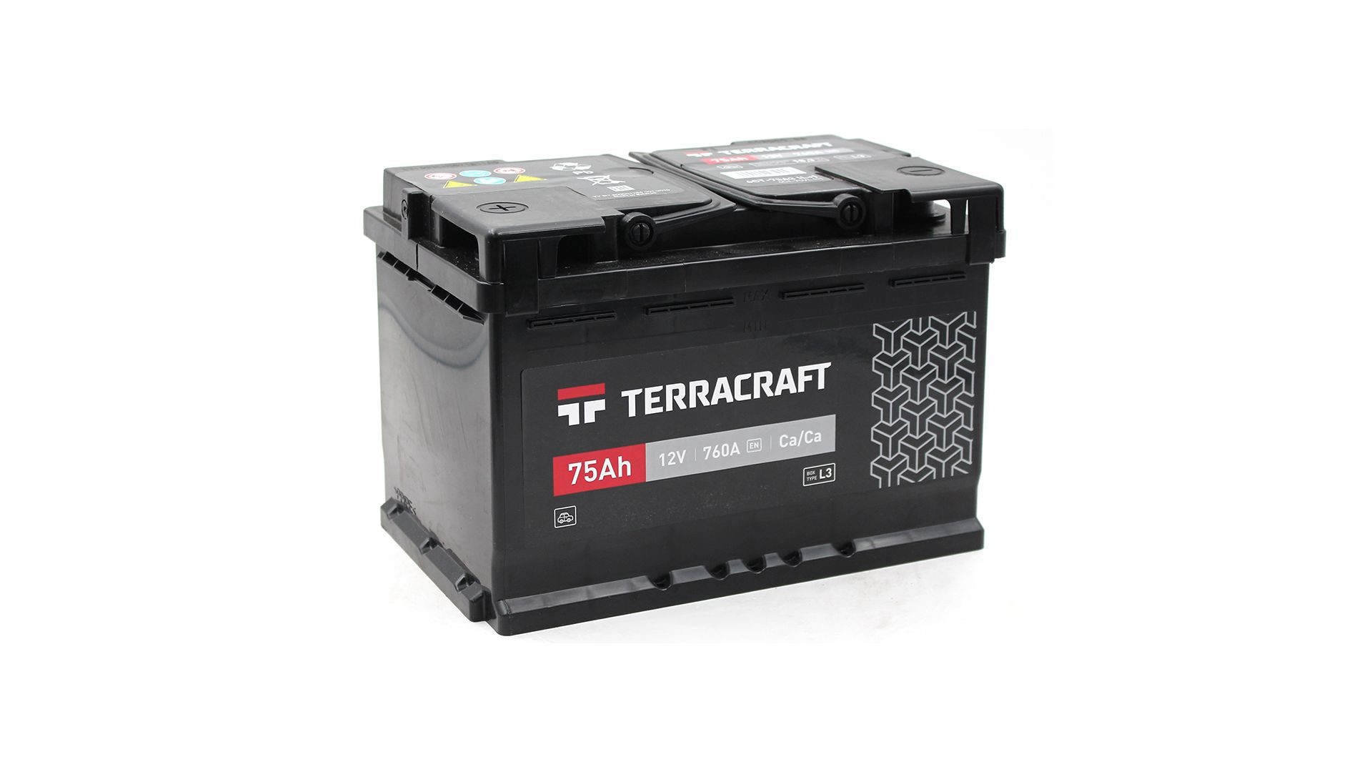 6CT-75(L+) TERRACRAFT Аккумулятор 12V 75Ah 760A полярность 1 прямая (конус) TERRACRAFT