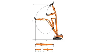 Трехсекционная стрела HRD50-32