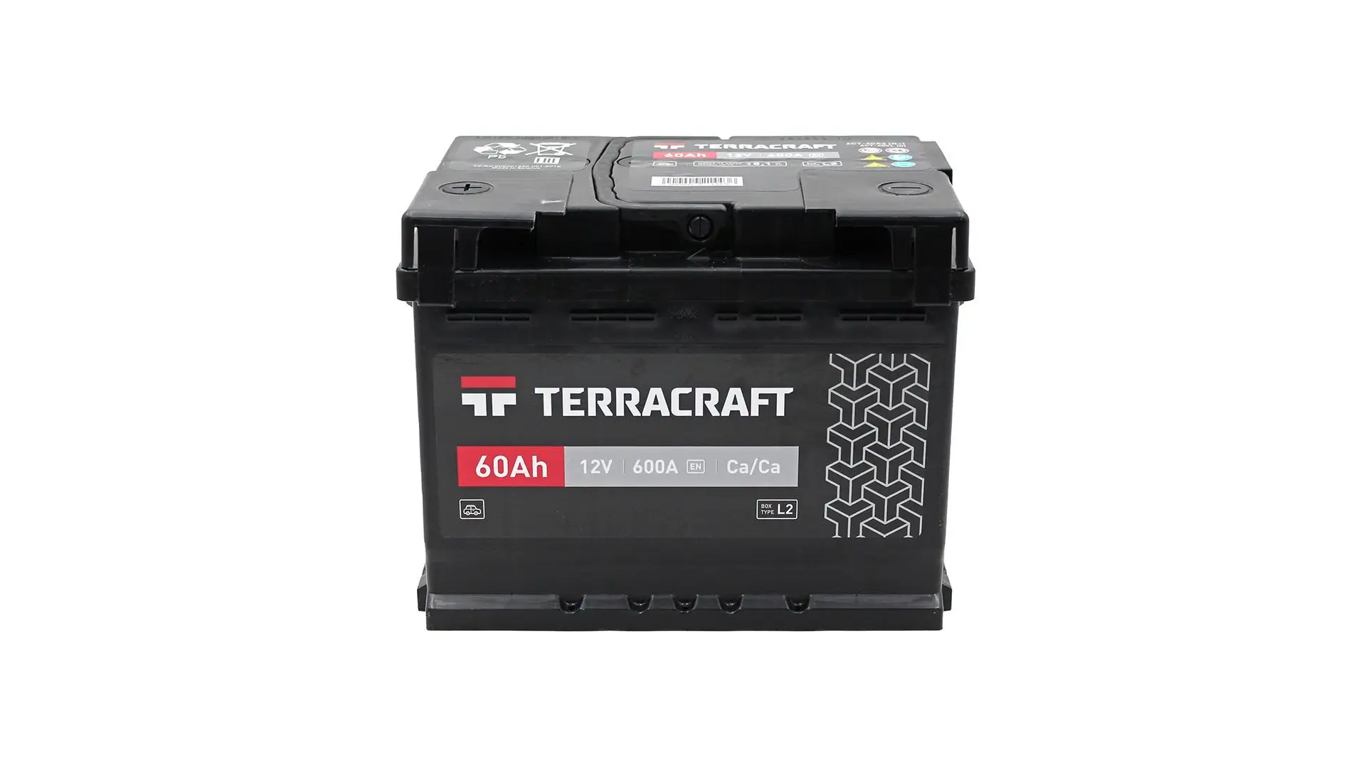 6CT-60(L+) TERRACRAFT  Аккумулятор 12V 60Ah 600A полярность 1 прямая (конус) TERRACRAFT
