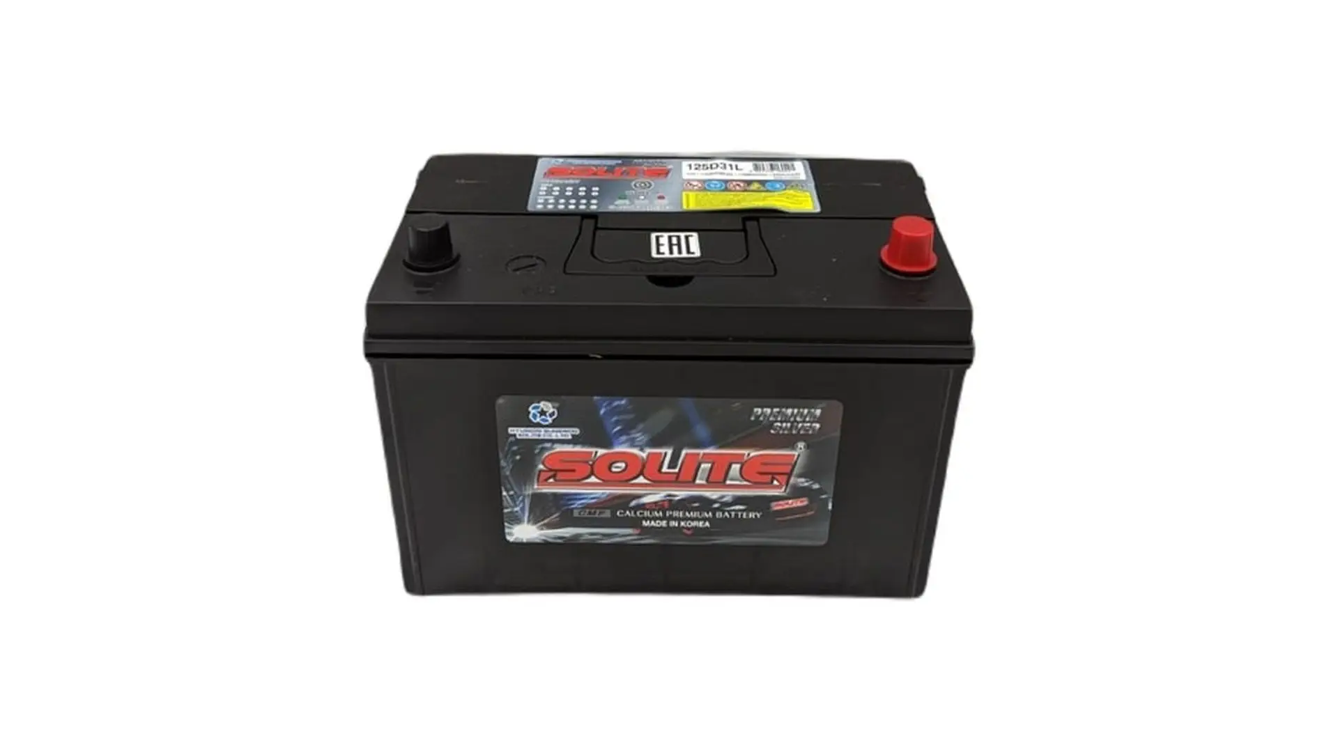 125D31L Аккумулятор 12В 110Ah 850А (АЗИЯ) обратная полярность (Корея) Solite