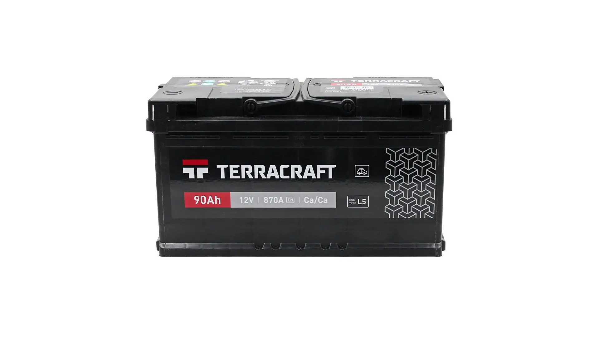 6CT-90(R+) LOGGER/TERRACRAFT Аккумулятор 12V 90Ah 870A полярность 0 обратная (конус) L5 353х175х190 TERRACRAFT
