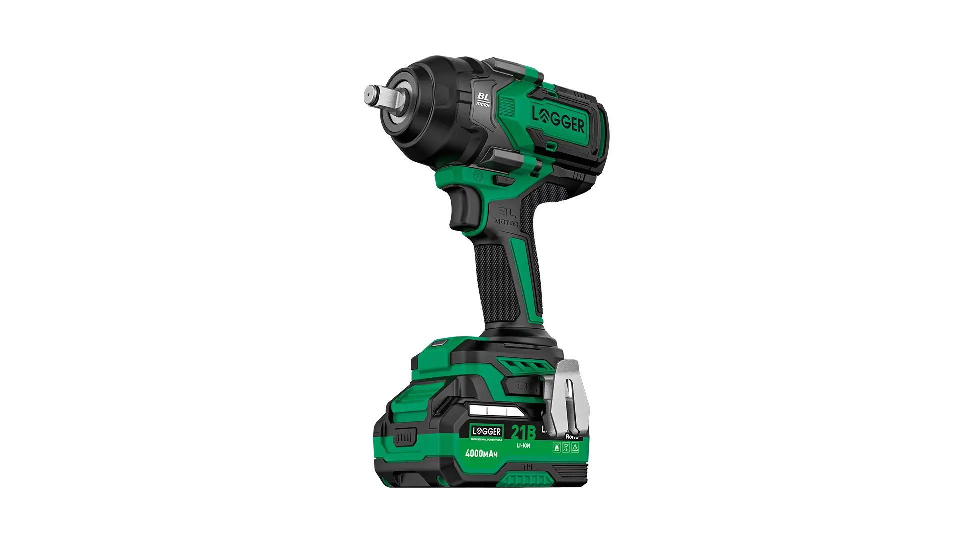 LGIW1080-12K Гайковерт ударный аккумуляторный 1/2", 1080 нМ, 2х4 Ач LOGGER