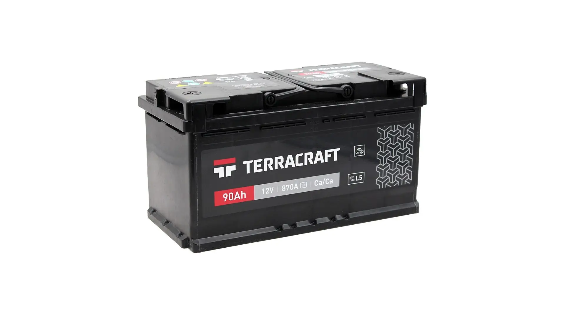 6CT-90(L+) LOGGER/TERRACRAFT Аккумулятор 12V 90Ah 870A полярность 1 прямая (конус) L5 353х175х190 TERRACRAFT
