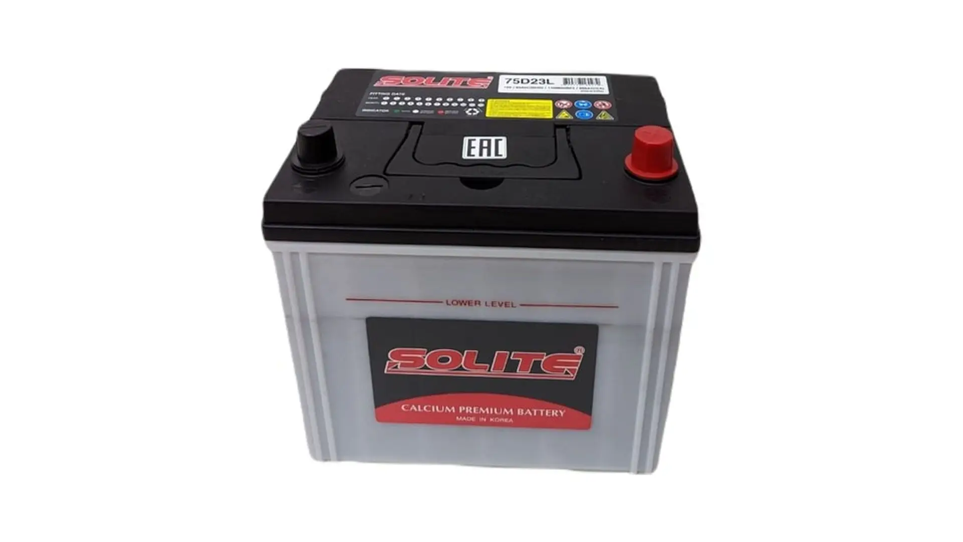 75D23L Аккумулятор 12В 65Ah 550А Solite обратная полярность Solite