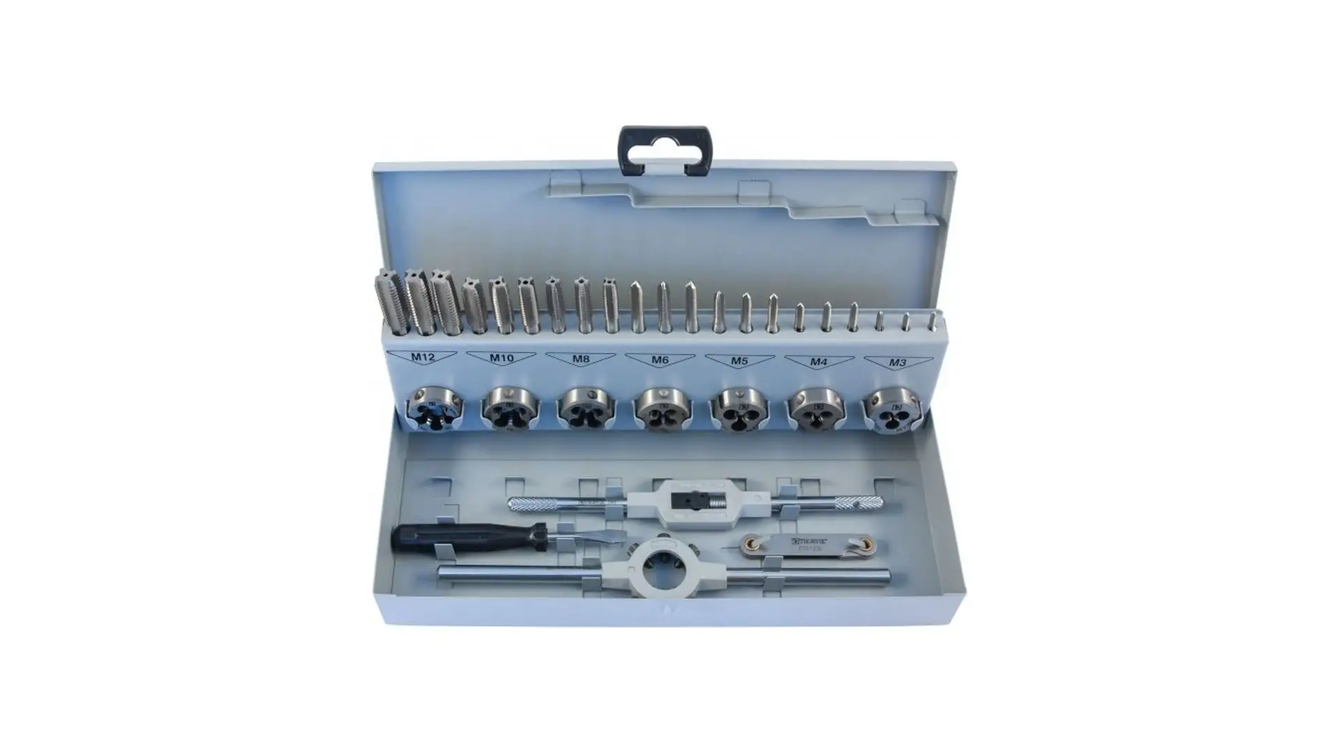 052887 Набор метчиков и плашек М3-М12, 32 предмета, MTDS32 Thorvik