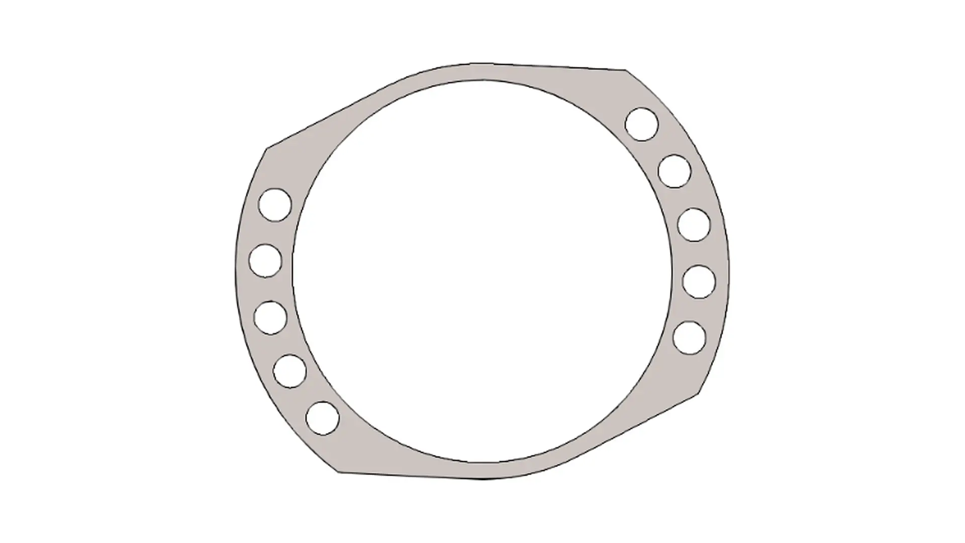 Z200.00.00.00-037 Прокладка гидромотора наружной протяжки LOGGER