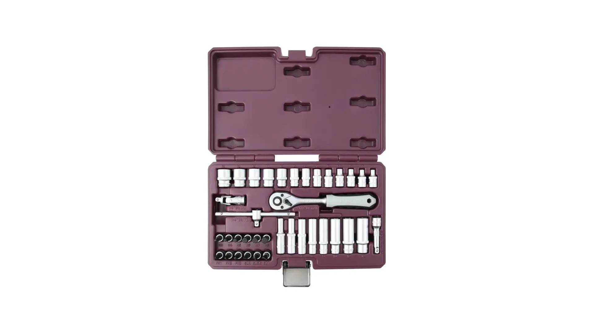 054001 Набор инструмента 1/4"DR, 38 предметов, TS039 Thorvik