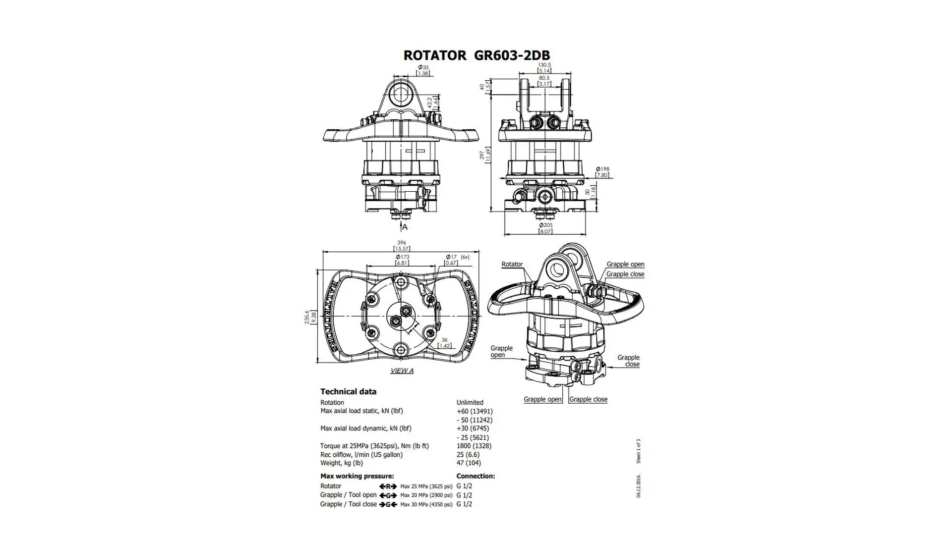 106108 Ротатор  Baltrotors