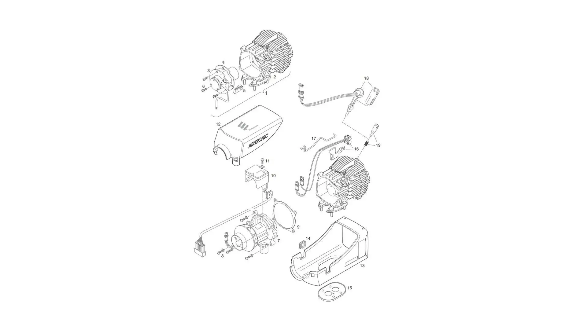 252954050000 Отопитель AIRTRONIC S3 D2L 24V (без м/к и у/у) Eberspaecher