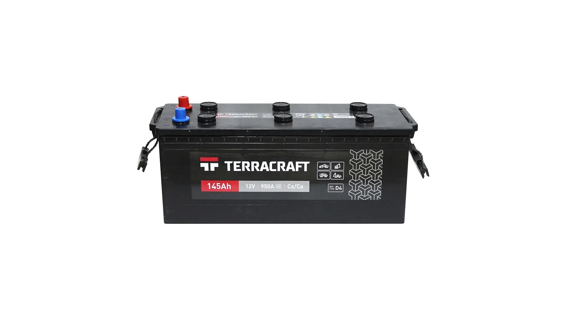 6CT-145(L+) TERRACRAFT Аккумулятор 12V 145Ah 950A полярность 3 обратная (конус) TERRACRAFT