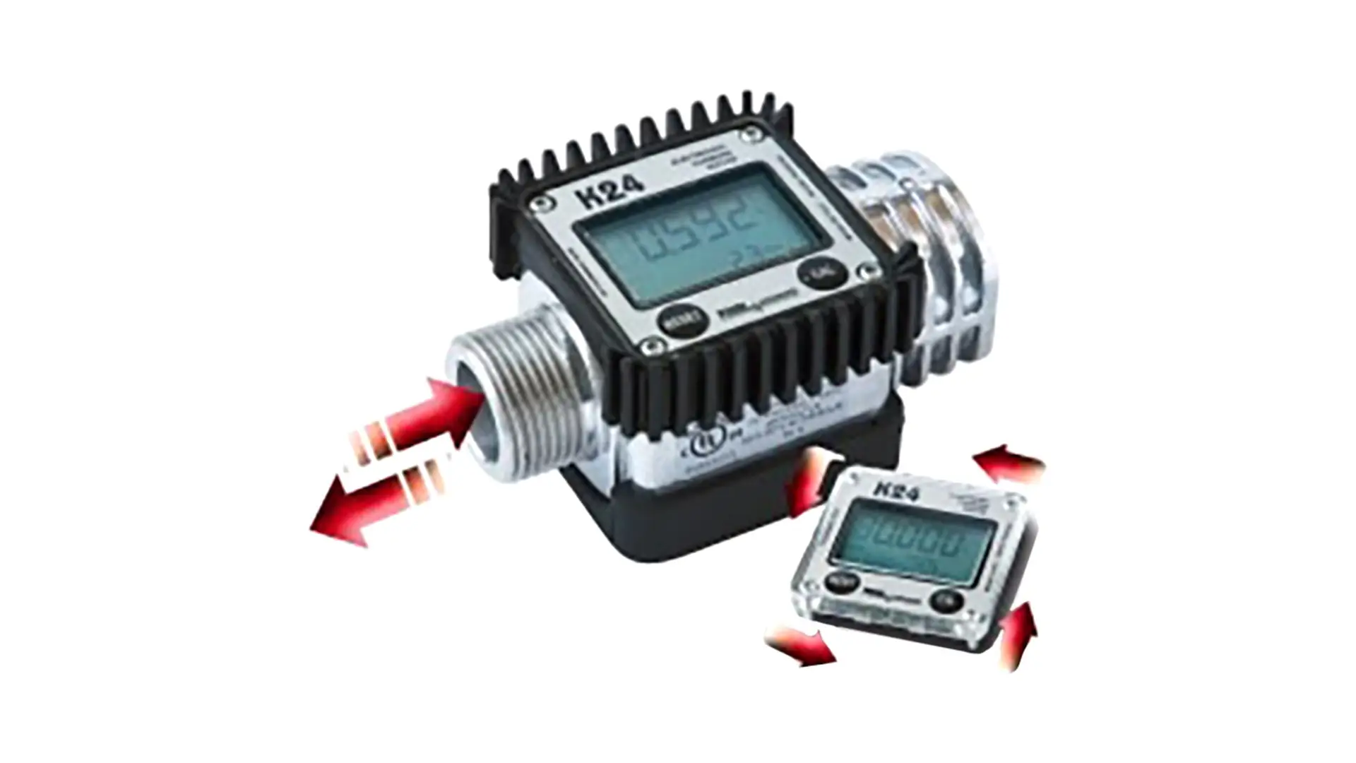 F00408100 Счетчик электронный жидкостей К24 A-M\F1" BSP (алюминиевые фланцы) PIUSI