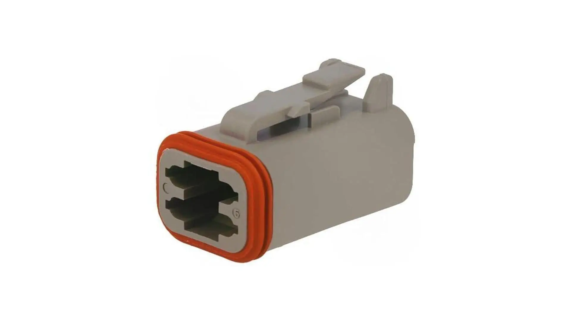 DT06-4S Разъем deutsch (без клемм) 4-контактный "мама" Deutsch